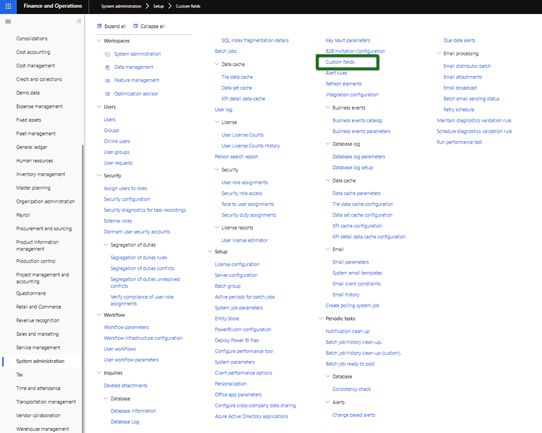 How to expose custom fields on data entities – EP1