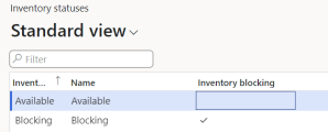 Block Inventory Empty How to block inventory during product receipt for Basic Warehouses